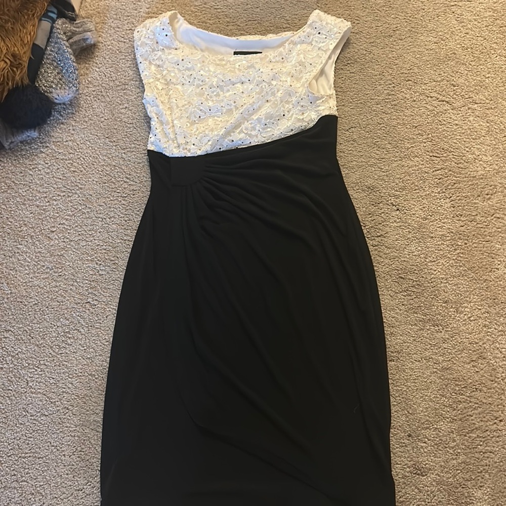 Black and white dress